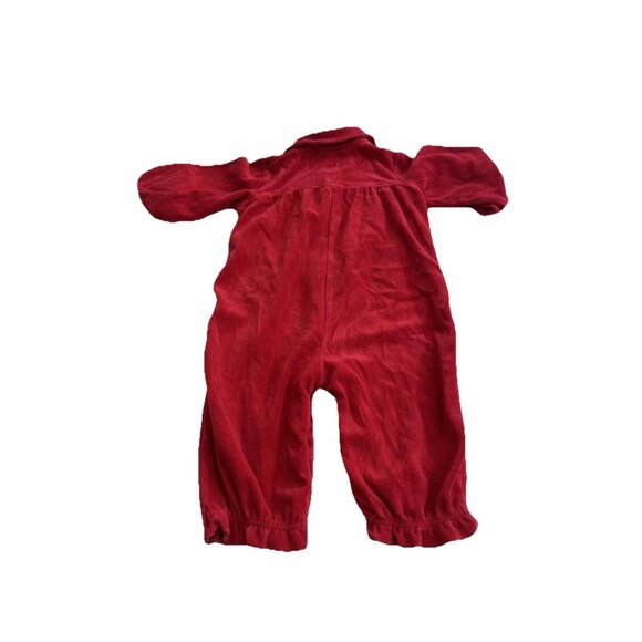 Vintage BABY TOGS Velvet Rose Romper Victorian Whimsical Jumpsuit 6-9mth - Picture 7 of 7